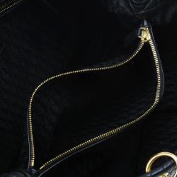 Dior Black Cannage Lambskin Leather Soft Lady Dior Shopping 