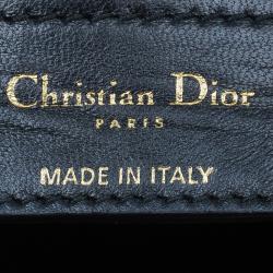 Dior Black Cannage Lambskin Leather Soft Lady Dior Shopping 