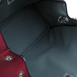 Pre Owned Dior Red Leather Large Diorissimo Shopper Tote