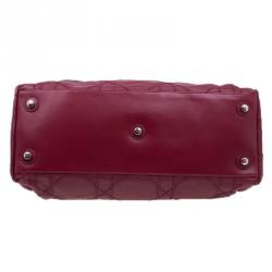 Pre Owned حقيبة ديور كاناج لو ترينت جلد خروف أحمر