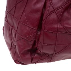 Pre Owned حقيبة ديور كاناج لو ترينت جلد خروف أحمر