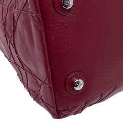 Pre Owned حقيبة ديور كاناج لو ترينت جلد خروف أحمر