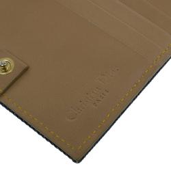 مملوكة مسبقًا Dior Blue Denim Logo Charm Wallet