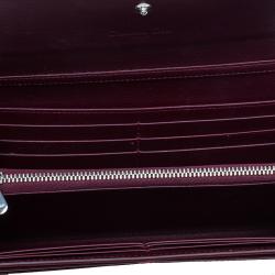 مملوكة مسبقًا محفظة ديور مانيا راندي-فو بسلسلة جلد حمراء