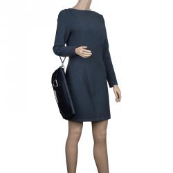 مملوكة مسبقًا Dior Black Leather Oversized Wristlet Clutch