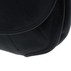 مملوكة مسبقًا Dior Black Leather Oversized Wristlet Clutch