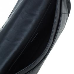 مملوكة مسبقًا Dior Black Leather Oversized Wristlet Clutch