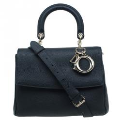 مملوكة مسبقًا Dior Black Leather Medium Be Dior Shoulder Bag