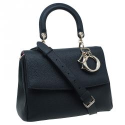 مملوكة مسبقًا Dior Black Leather Medium Be Dior Shoulder Bag