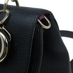 مملوكة مسبقًا Dior Black Leather Medium Be Dior Shoulder Bag