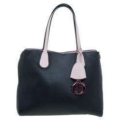 مملوكة مسبقًا حقيبة ديور" ديور أديكت" جلد وردي/أسود صغيرة