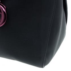 مملوكة مسبقًا حقيبة ديور" ديور أديكت" جلد وردي/أسود صغيرة