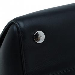 مملوكة مسبقًا حقيبة ديور" ديور أديكت" جلد وردي/أسود صغيرة