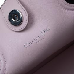 مملوكة مسبقًا حقيبة ديور" ديور أديكت" جلد وردي/أسود صغيرة