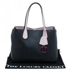 مملوكة مسبقًا حقيبة ديور" ديور أديكت" جلد وردي/أسود صغيرة