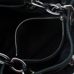 مملوكة مسبقًا Dior Black Cannage Quilted Satin Charming Lock Tote