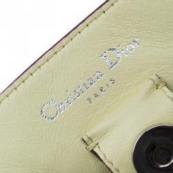 Pre Owned Dior Dark Blue Pebbled Leather Large Diorissimo Shopper Tote