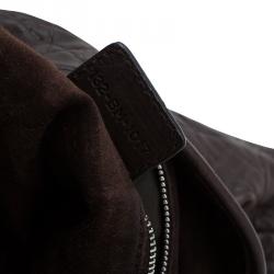 Pre Owned حقيبة ديور كاناج مبطن جلد ناعم بني كبيرة 