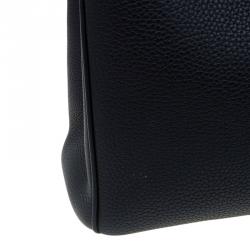 مملوكة مسبقًا Dior Black Pebbled Leather Medium Diorissimo Shopper Tote