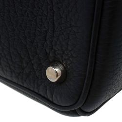مملوكة مسبقًا Dior Black Pebbled Leather Medium Diorissimo Shopper Tote
