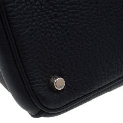 مملوكة مسبقًا Dior Black Pebbled Leather Medium Diorissimo Shopper Tote