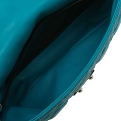 Pre Owned حقيبة كلتش ديور سلسلة نيو لوك جلد تركواز