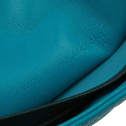 Pre Owned حقيبة كلتش ديور سلسلة نيو لوك جلد تركواز