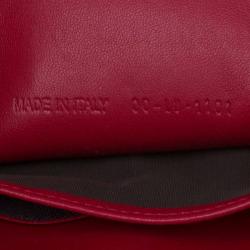 Dior Red Python New Lock Chain Clutch Bag