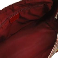 Pre Owned Christian Dior Beige PVC/Leather Rasta Collection Boston Bag