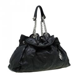 Pre Owned Dior Black Quilted Cannage Leather Le Trente Hobo