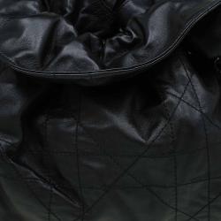 Pre Owned Dior Black Quilted Cannage Leather Le Trente Hobo