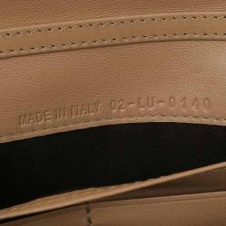 Pre Owned Dior Beige Cannage Leather Wallet on Chain