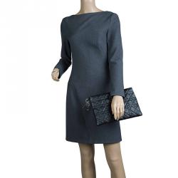 مملوكة مسبقًا حقيبة ديور بينيري كبيرة كانفاس مقوى مبطنة كاناج سوداء