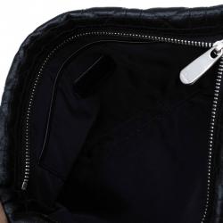 مملوكة مسبقًا حقيبة ديور بينيري كبيرة كانفاس مقوى مبطنة كاناج سوداء