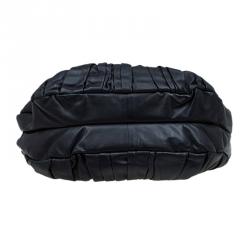 Pre Owned حقيبة ديور بليس بطيات زينة جلد سوداء