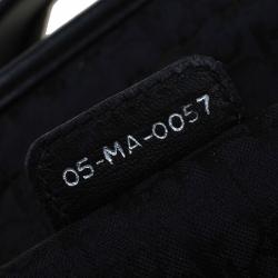 Pre Owned حقيبة ديور بليس بطيات زينة جلد سوداء