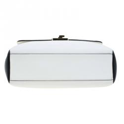 مملوكة مسبقًا حقيبة كتف ديور ديورلينغ كبيرة جلد سوداء/ بيج