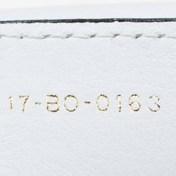 مملوكة مسبقًا حقيبة كتف ديور ديورلينغ كبيرة جلد سوداء/ بيج