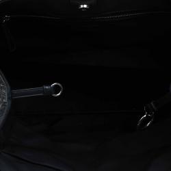 Pre Owned Dior Black Coated Canvas Medium Panarea Shopper Tote