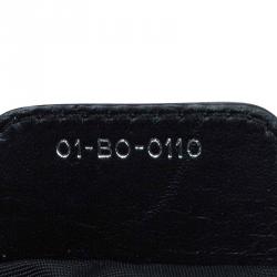 Pre Owned Dior Black Coated Canvas Medium Panarea Shopper Tote