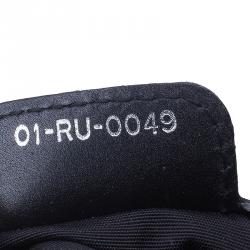 Pre Owned Dior Black Coated Canvas Cannage Quilted Large Panarea Tote