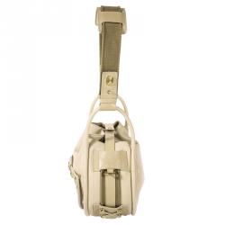 Pre Owned حقيبة كتف ديور لاتيس جلد عجل بيج