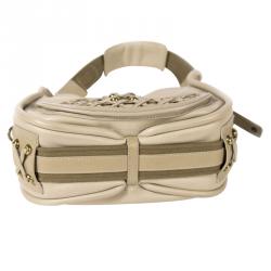 Pre Owned حقيبة كتف ديور لاتيس جلد عجل بيج