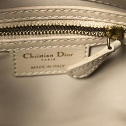 Pre Owned حقيبة كتف ديور لاتيس جلد عجل بيج