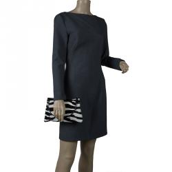 مملوكة مسبقًا Dior Zebra Print Calf Hair Jazz Club Clutch