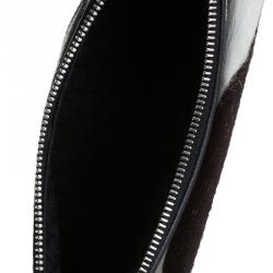 مملوكة مسبقًا Dior Zebra Print Calf Hair Jazz Club Clutch