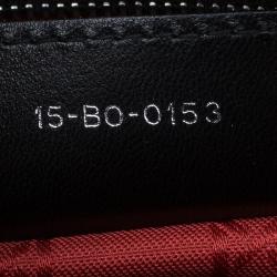 Pre Owned Dior Black Leather Medium Lady Dior Tote