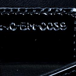 Pre Owned حقيبة كلاتش ديور ليدي ديور جلد لام عة مبطنة كاناج سوداء