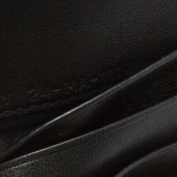 Pre Owned Dior Black Patent Leather Mania Compact Wallet