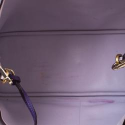 مملوكة مسبقًا Dior Purple Leather Large Diorissimo Shopper Tote